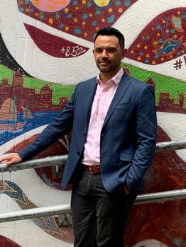 Titus - Red Graffit Background